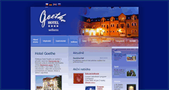 Desktop Screenshot of hotel-goethe.cz