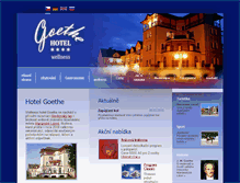 Tablet Screenshot of hotel-goethe.cz